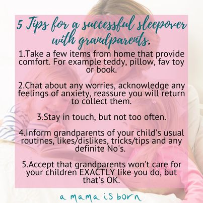 You are currently viewing 5 Tips for a successful sleepover with grandparents.