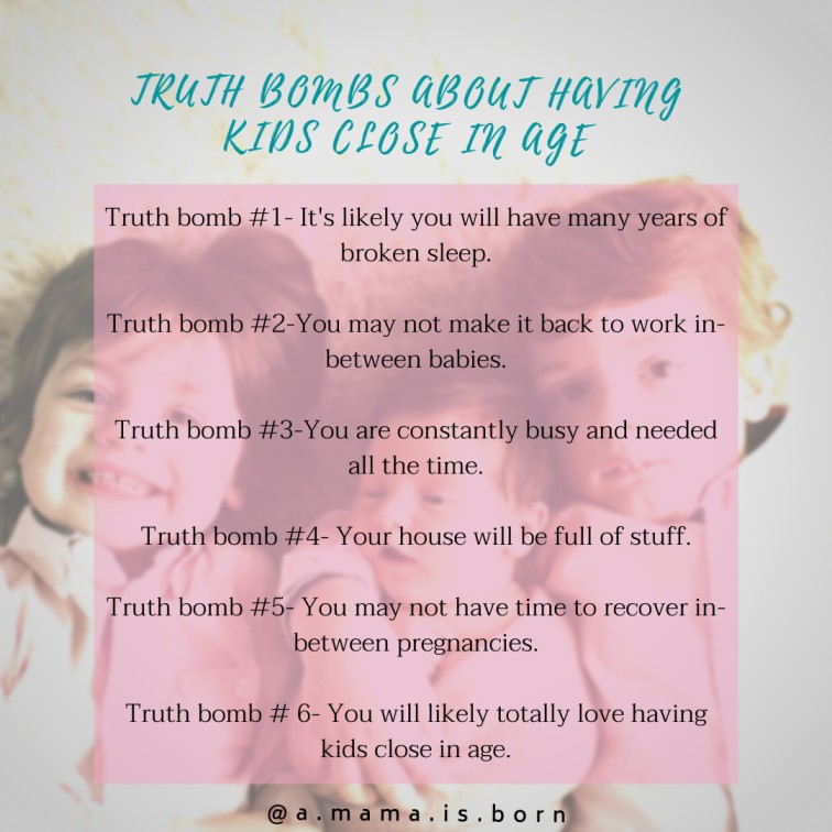 truth about having children close in age