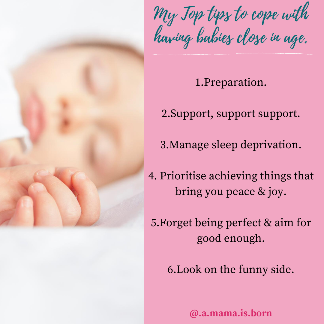 You are currently viewing My Top Tips to cope with having babies close in age.