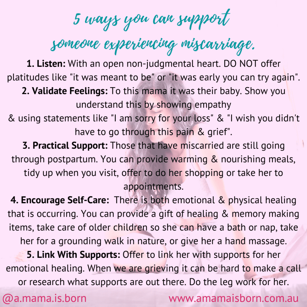 5 ways you can support someone experiencing miscarriage. ?
