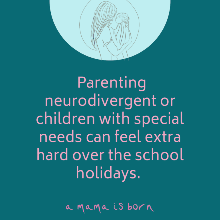 Parenting neurodivergent or children with special needs can feel extra hard over the school holidays!!