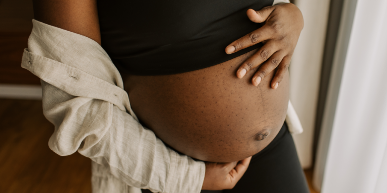 black pregnant mother